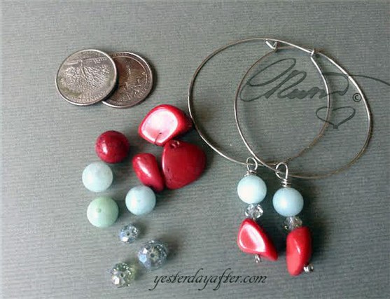 Hoop coral earrings6