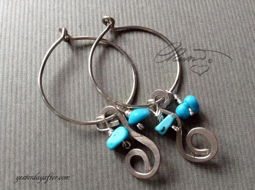 Circle of life Hoop Earrings