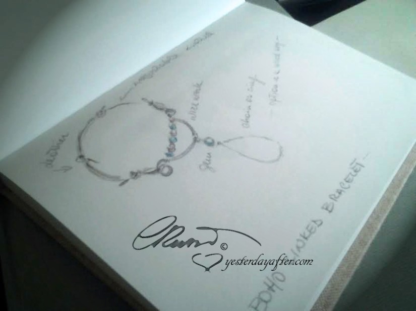 linked Bracelet sketch