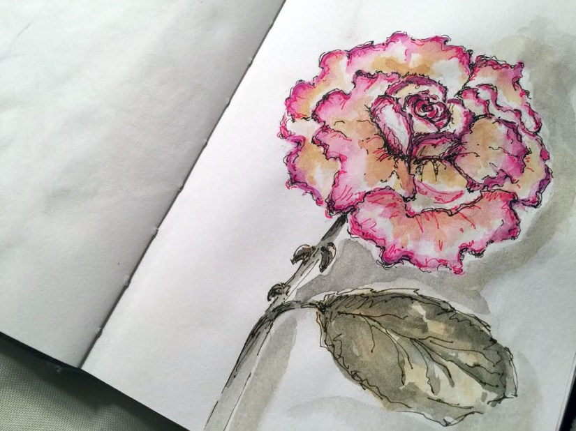 Peace Rose - Original Watercolor ©Carolina Russo