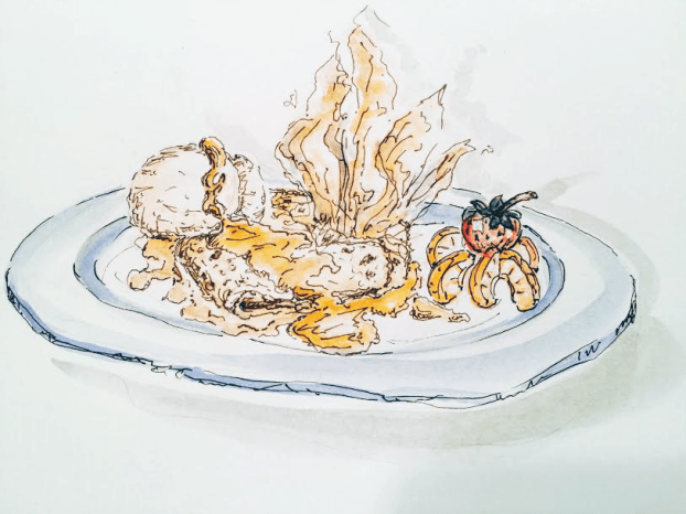 Crepe Suzette - Original Watercolor ©Carolina Russo