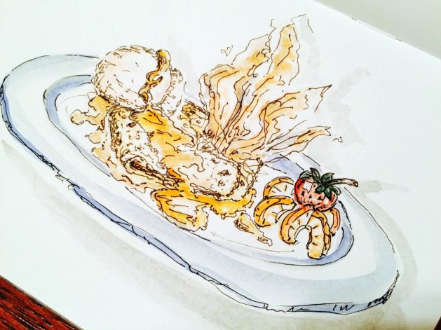 Crepe Suzette - Original Watercolor ©Carolina Russo