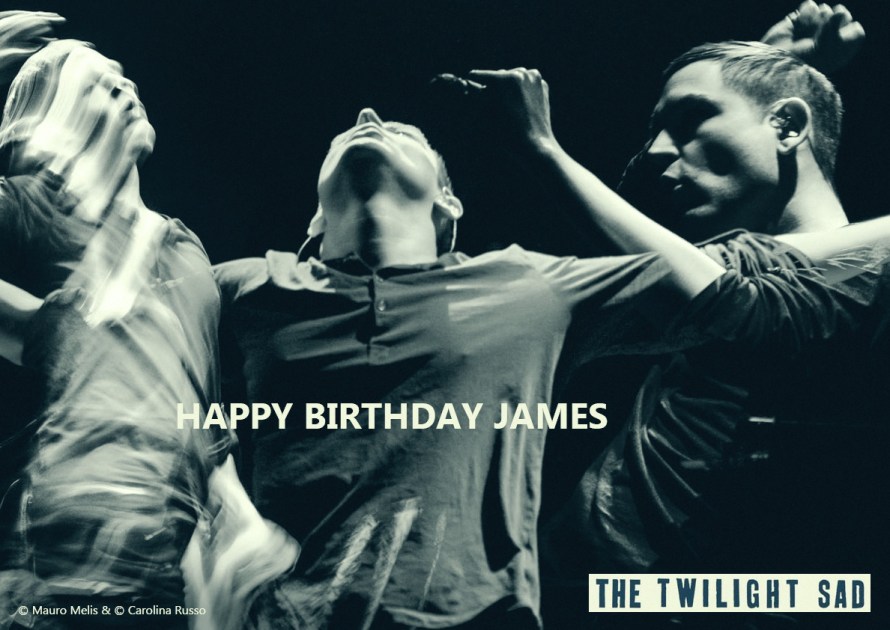 James Graham singer of The Twilight Sad - Birthday Portrait - Photography ©Mauro Melis  - Digital Portrait ©Carolina Russo