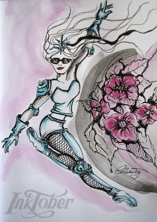 Day #10 - JUMP - InkTober 2016 ©Carolina Russo