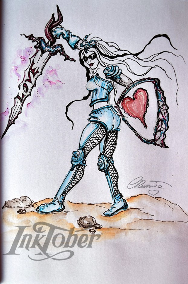 Day #17 - BATTLE - InkTober 2016  ©Carolina Russo