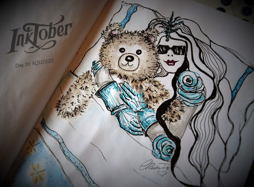 Day #20 - SQUEEZE - InkTober 2016 ©Carolina Russo