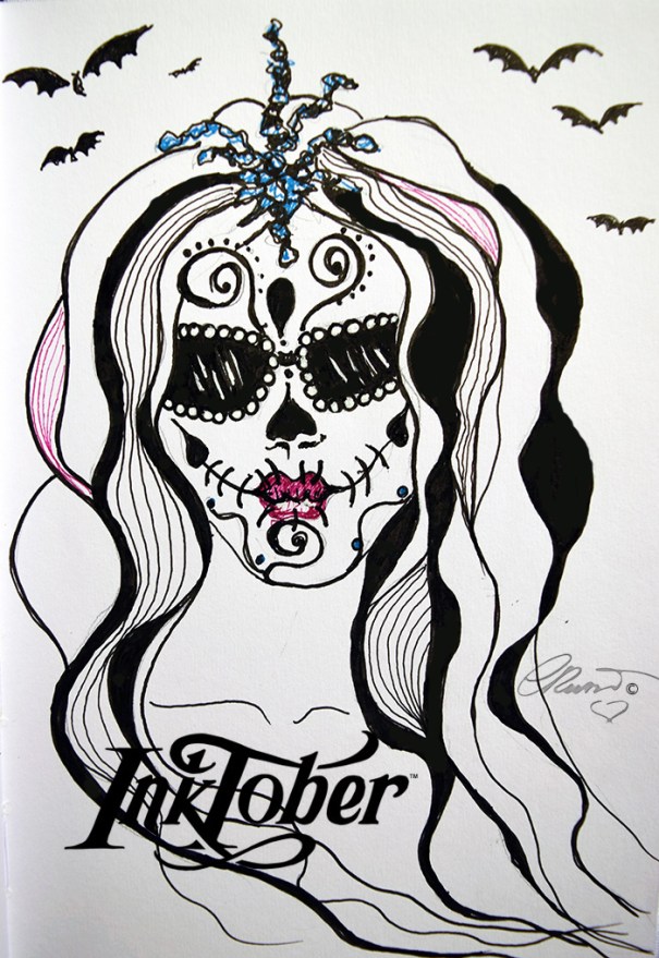 Day #27 CREEPY - InkTober 2016 ©Carolina Russo