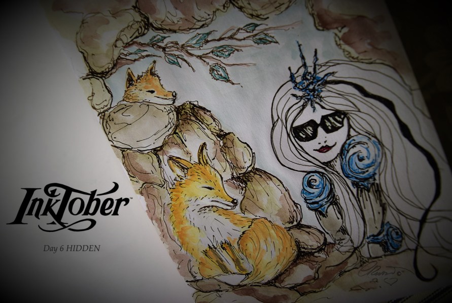 Day #6 - HIDDEN - InkTober 2016 ©Carolina Russo