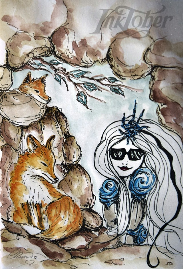 Day #6 - HIDDEN - InkTober 2016 ©Carolina Russo