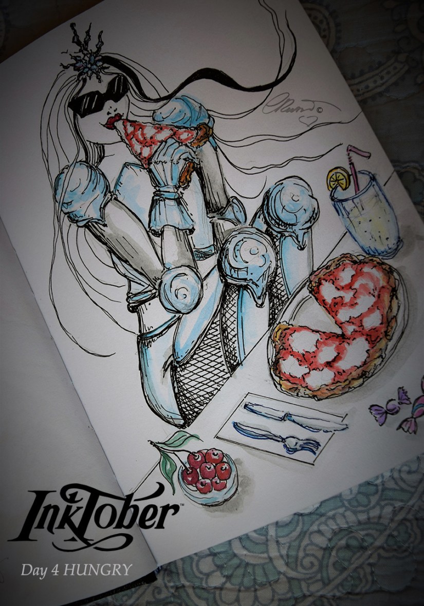Day #4 - HUNGRY InkTober 2016  ©Carolina Russo