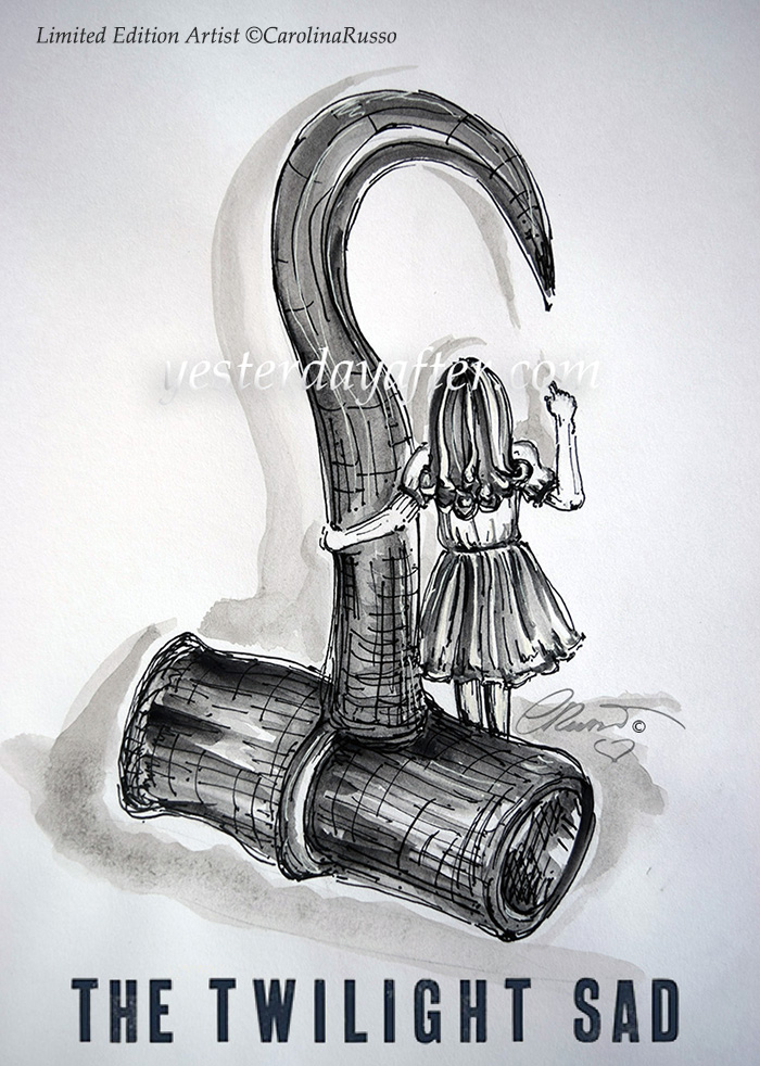 The Twilight Sad - Original Watercolor-Ink ©Carolina Russo