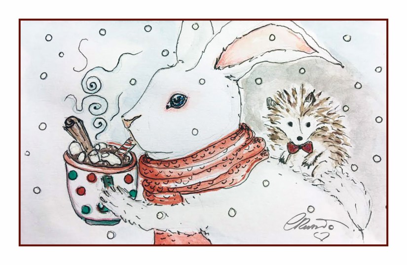 Hot Chocolate Day 5 - Original Watercolor ©Carolina Russo