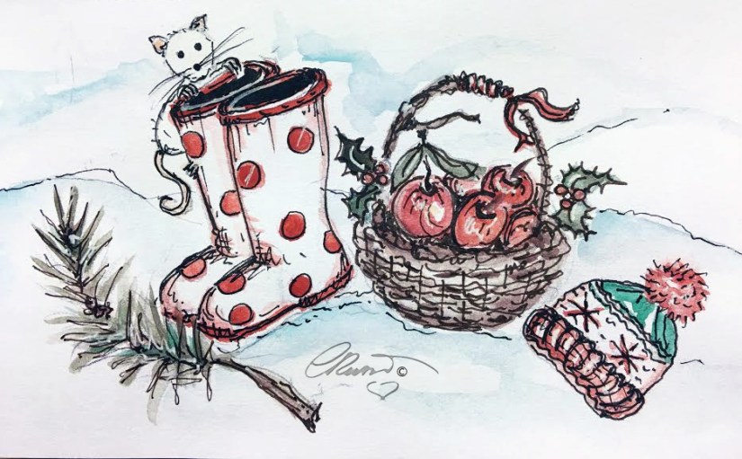 BOOTS Day 3 - Original Watercolor ©Carolina Russo