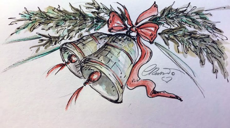 Bells Day 7 - Original Watercolor ©Carolina Russo