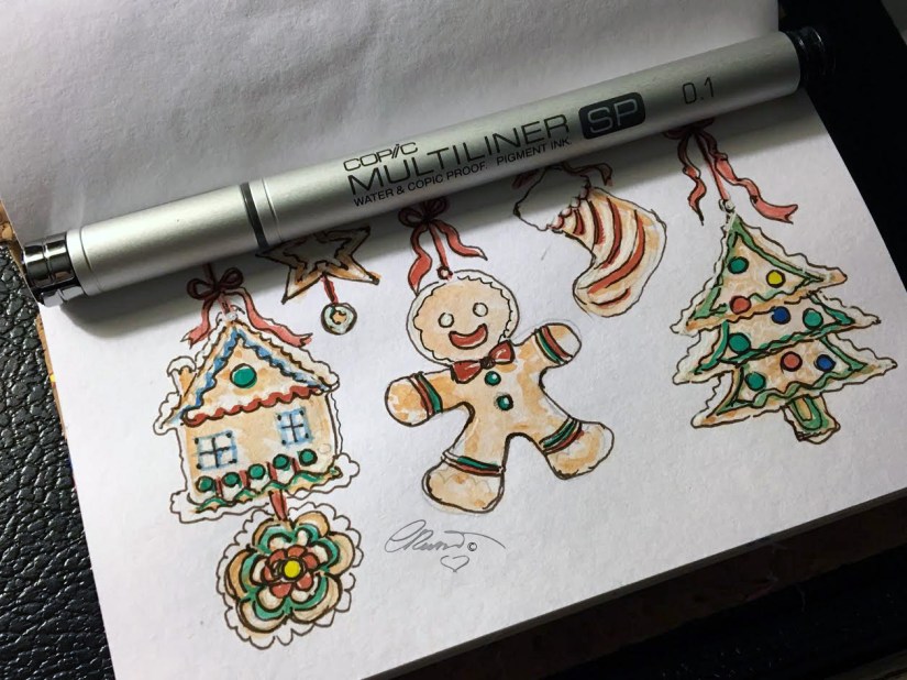 Small Sketchbook -  Original Watercolor ©Carolina Russo