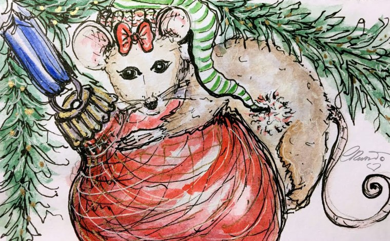 ORNAMENT  Day 19- Original Watercolor ©Carolina Russo