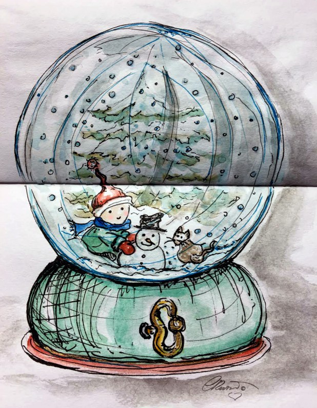 GLOBE  Day 21 - Original Watercolor ©Carolina Russo
