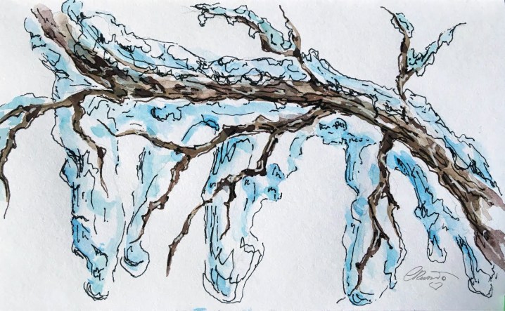 ICICLE 29 - Original Watercolor ©Carolina Russo