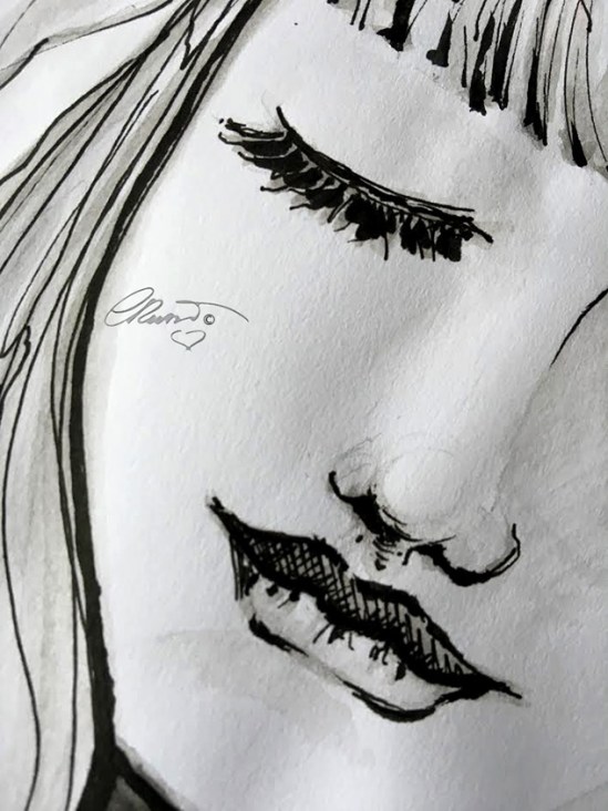 Whispers - Original Watercolor ©CarolinaRusso