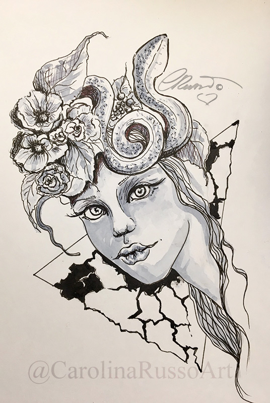 INKTOBER-MabsDrawlloweenClub 2018