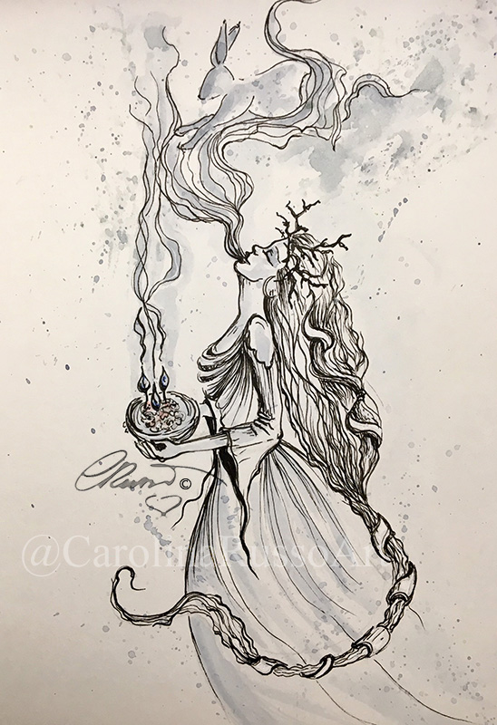 INKTOBER-MabsDrawlloweenClub 2018