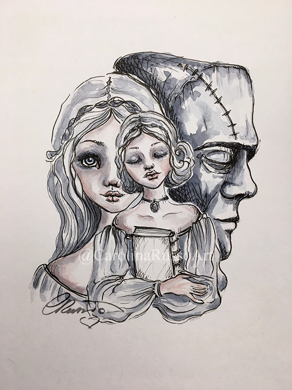 INKTOBER-MabsDrawlloweenClub 2018